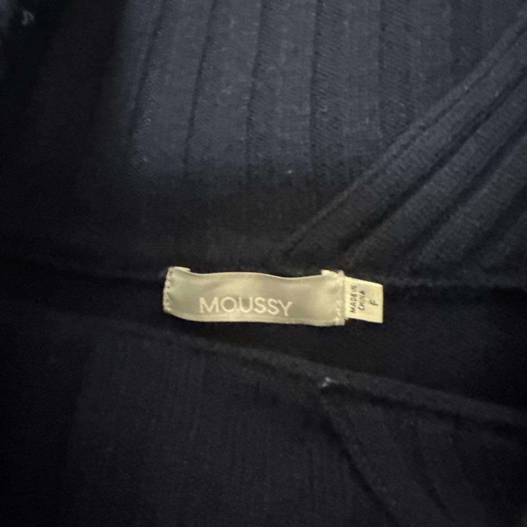 moussy マウジー ASYMMETRYトップス ネイビー
