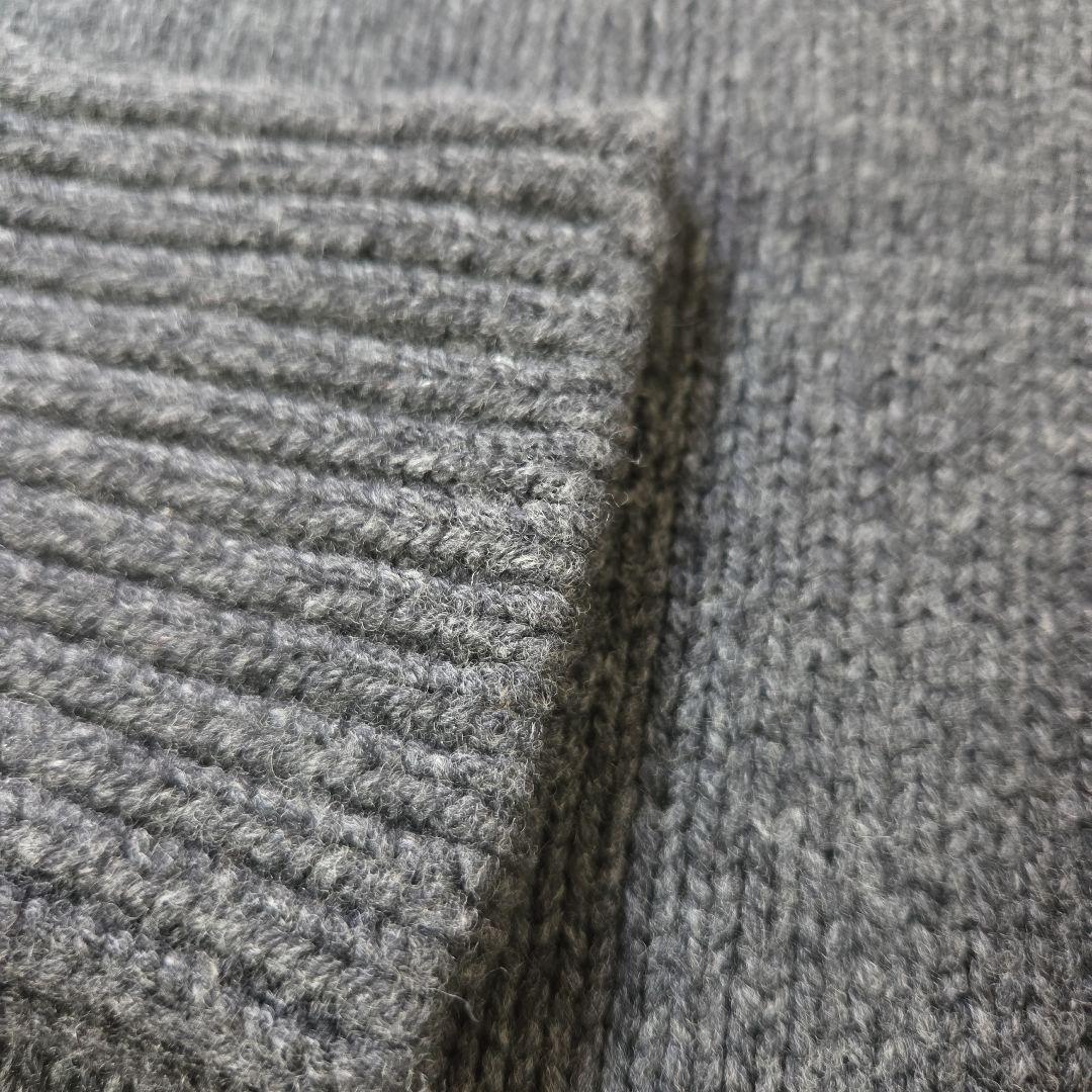 ギャルリーヴィー ファインウール クルーネックニットダークグレー S 定番