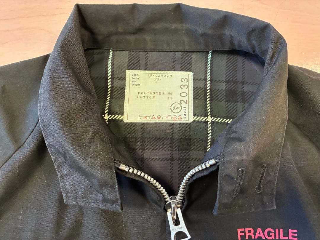 sacai fragment サイズ1 ブラック