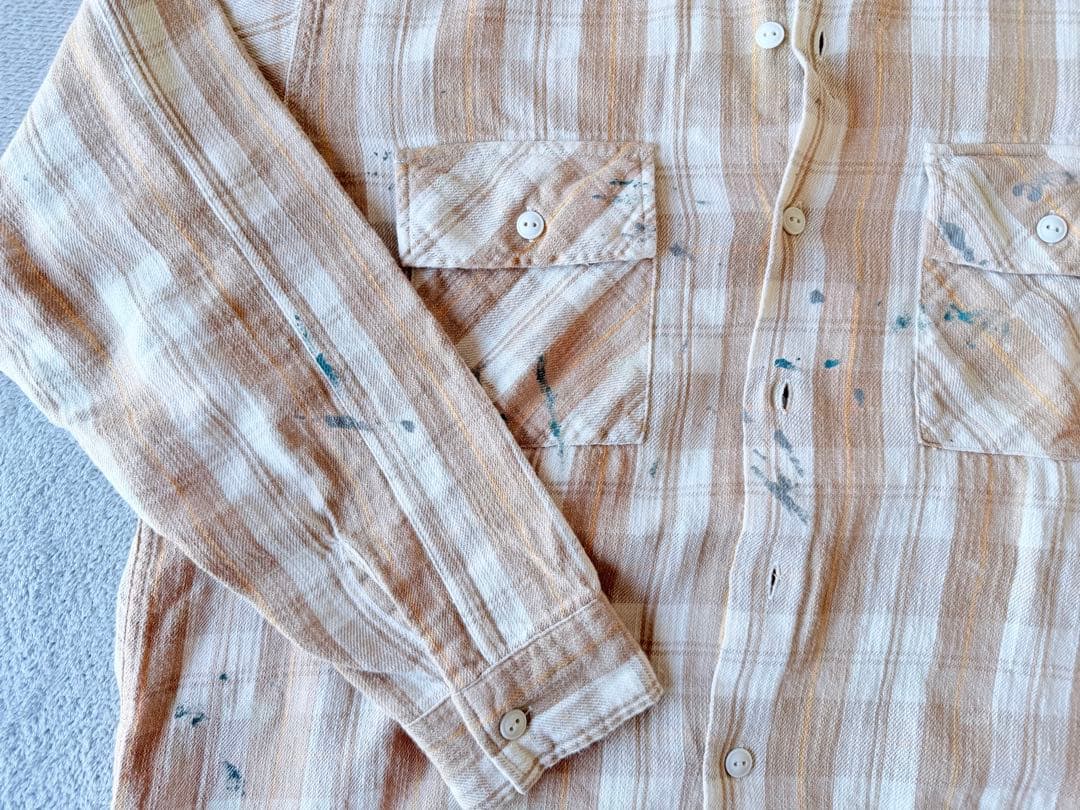 ロ*ク様 bow wow ペインター　フランネルシャツ