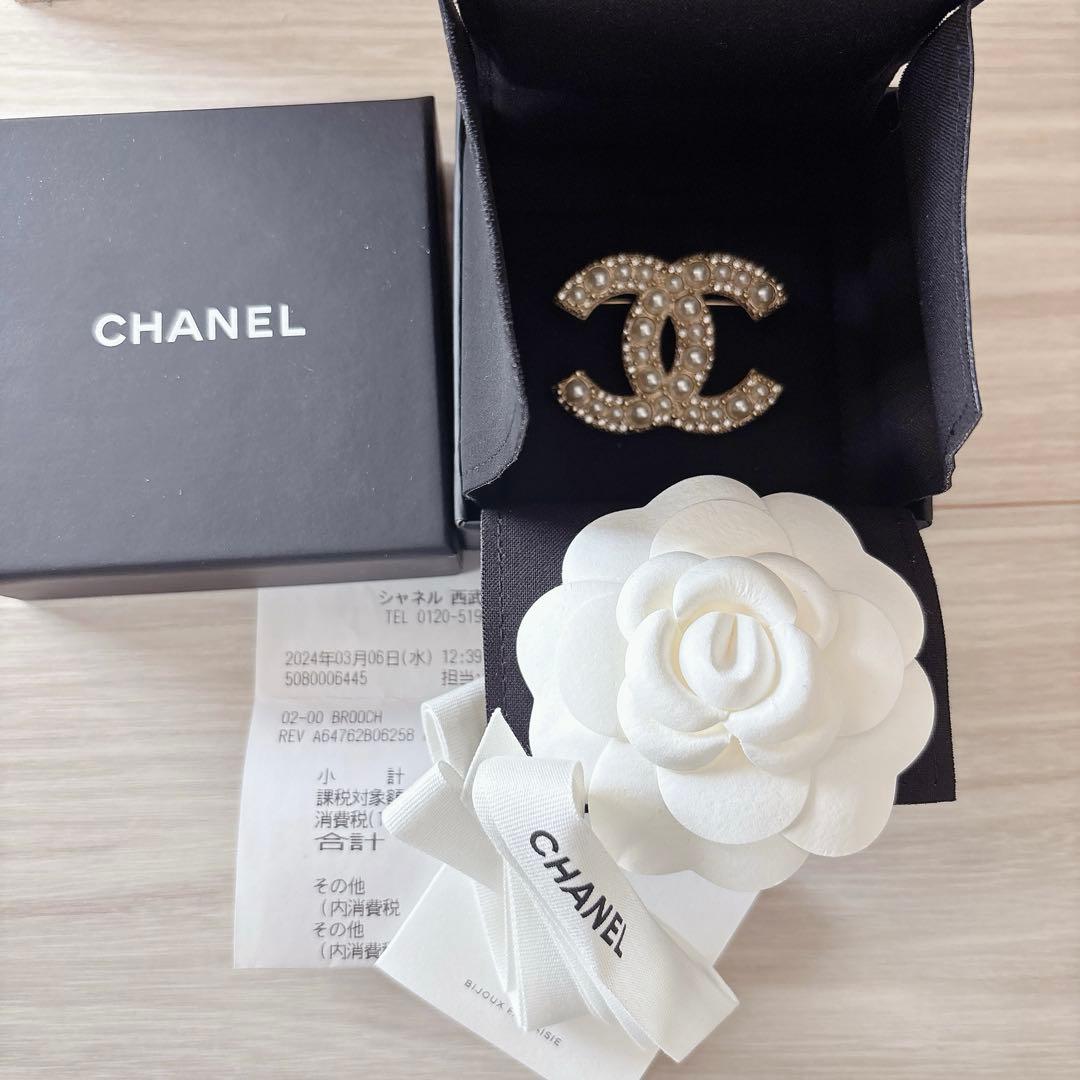 CHANEL シャネル ココマーク ブローチ　コスチュームパール 2024年購入