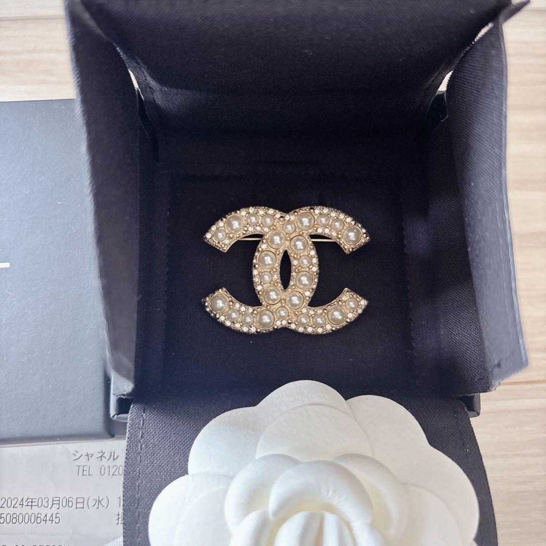 CHANEL シャネル ココマーク ブローチ　コスチュームパール 2024年購入