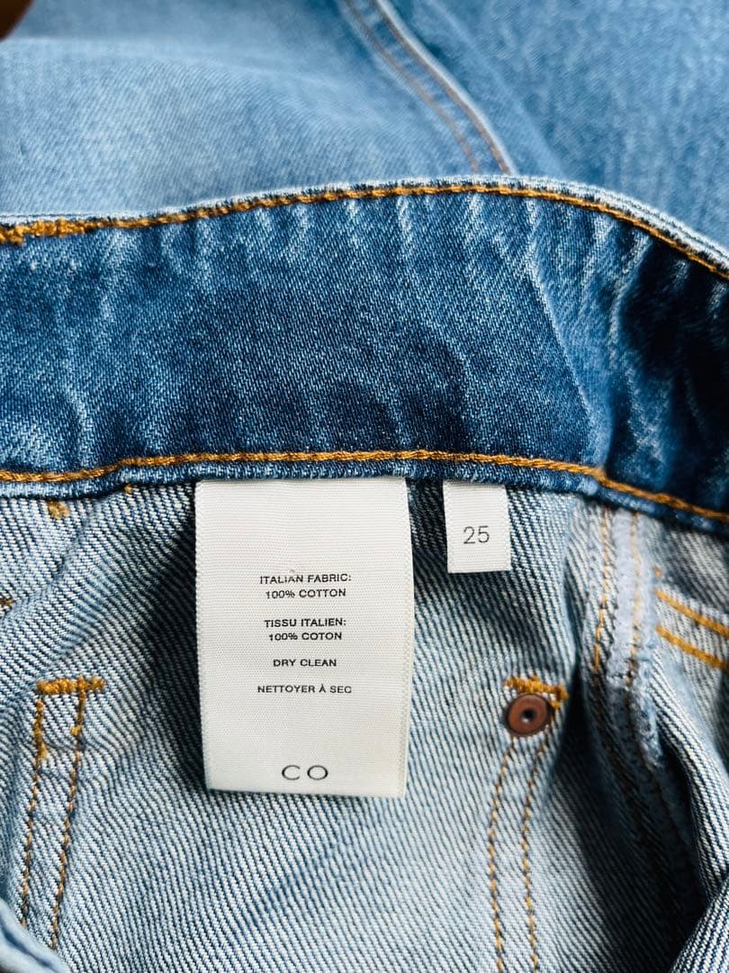 9万 新品 CO デニム　ハイウエスト パッチ バルーン デニム パンツ 25
