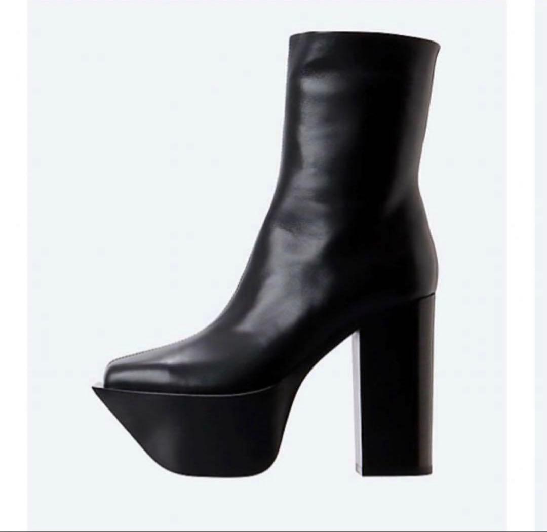 Peter doピータードゥ プラットフォームアンクルブーツ 38 ヒールブーツ
