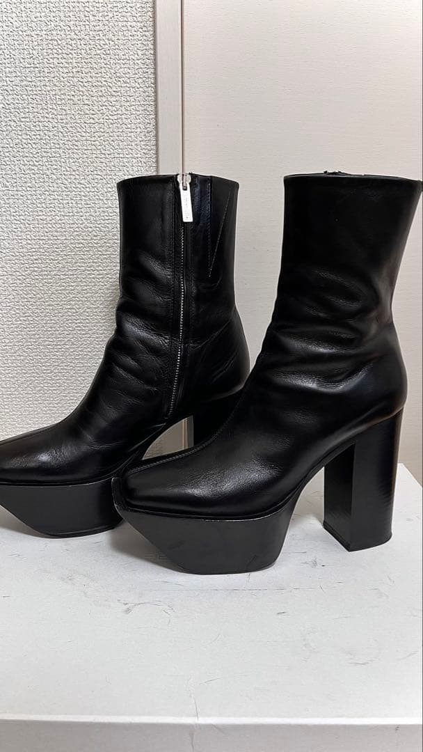 Peter doピータードゥ プラットフォームアンクルブーツ 38 ヒールブーツ