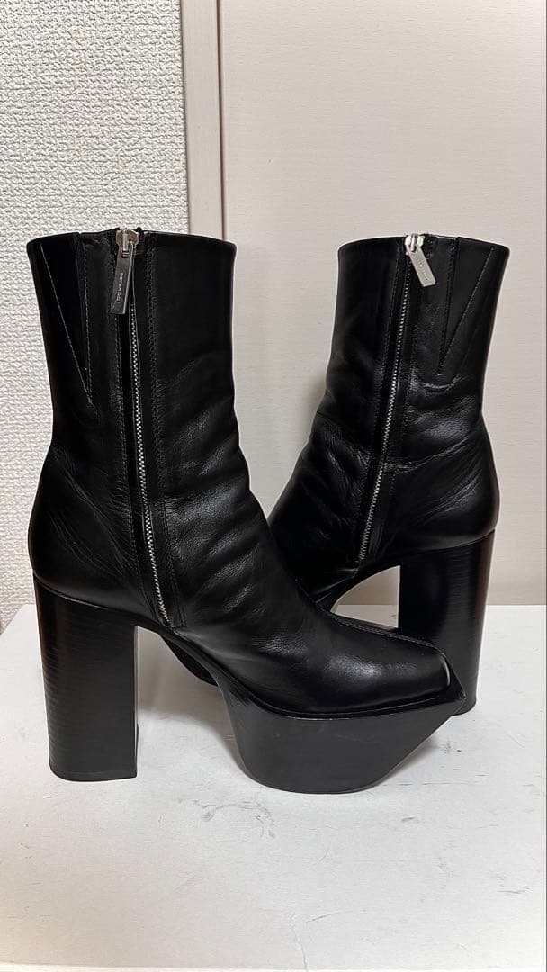 Peter doピータードゥ プラットフォームアンクルブーツ 38 ヒールブーツ