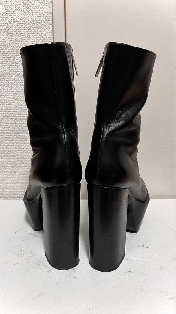 Peter doピータードゥ プラットフォームアンクルブーツ 38 ヒールブーツ