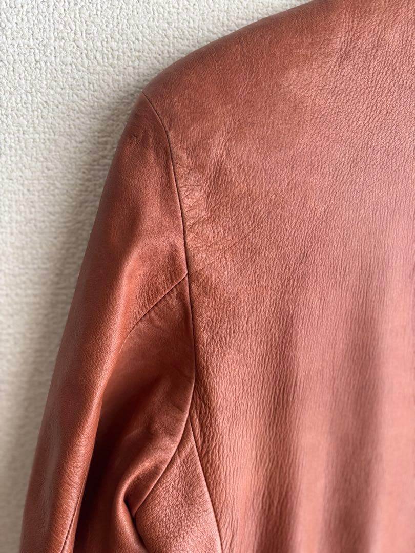 ◆ABAHOUSE◆90s00sデザイナーズ　レザーコート レトロ古着　茶