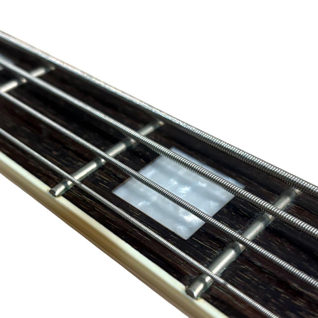 レフティー 左利き GrassRoots レスポール ベース 白 ソフトケース付