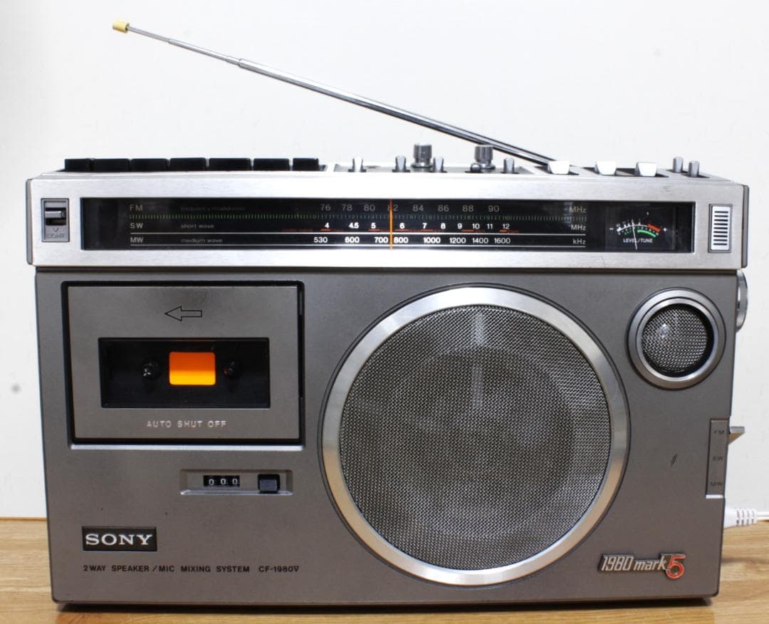 ♪SONYソニーラジカセ CF-1980Vジャンク♪