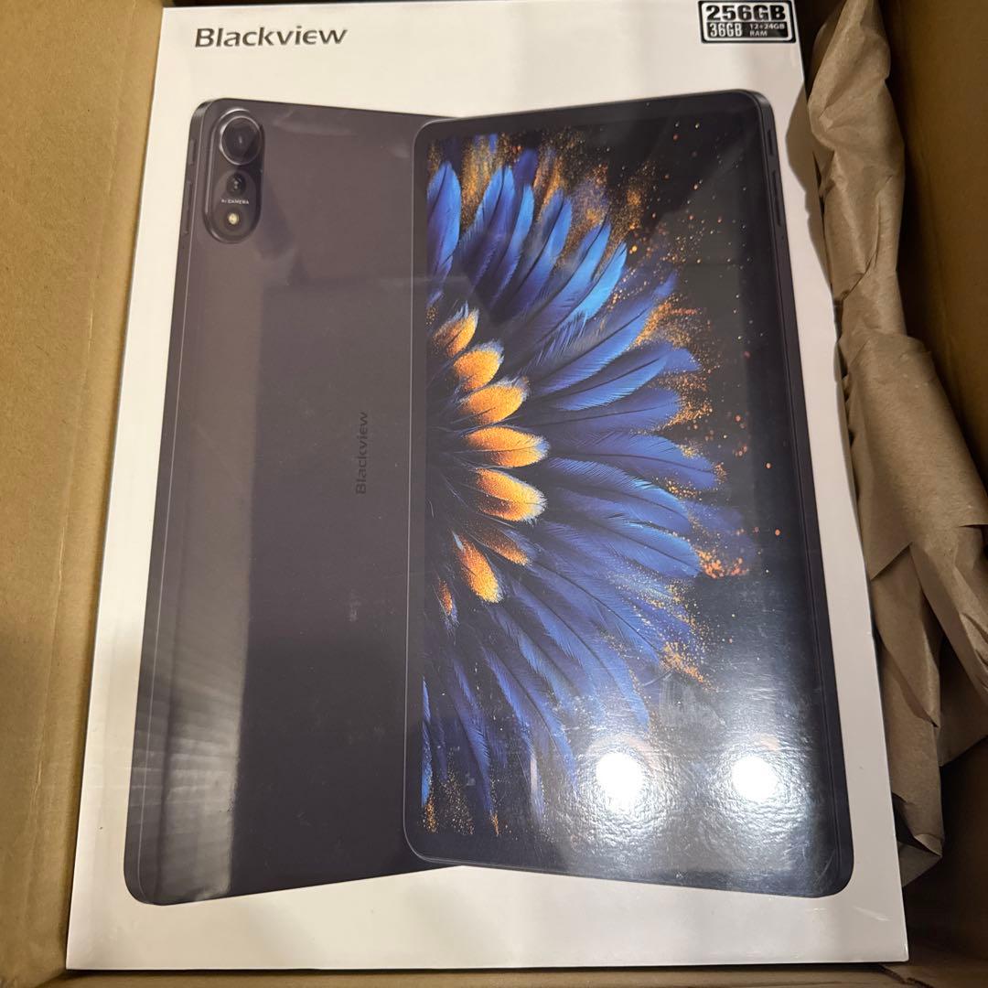 【Android 15 タブレット 12インチ 2K IPS大画面】 Black