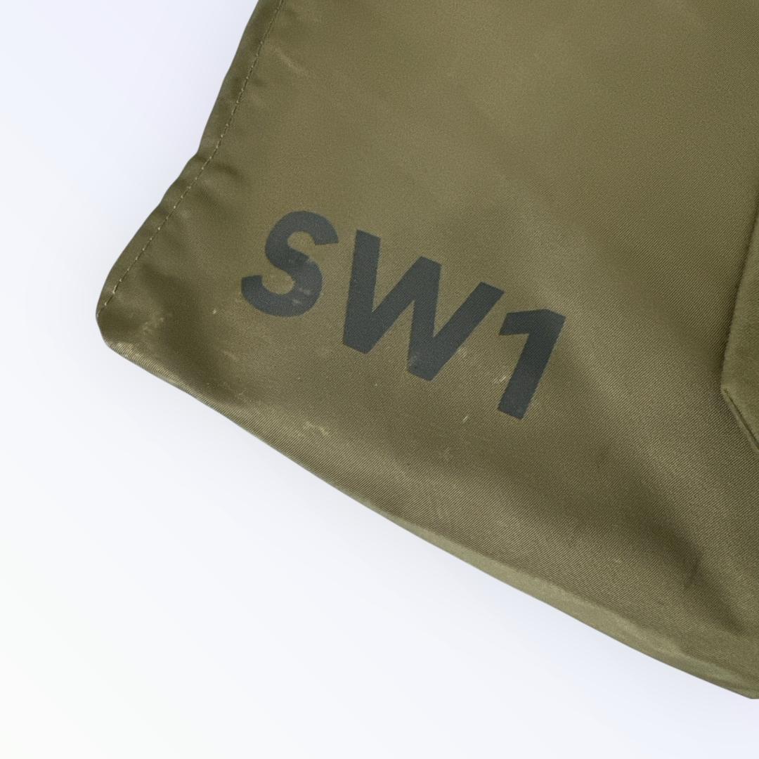 BURBERRY バーバリー トートバッグ ロゴプリント ナイロン カーキ