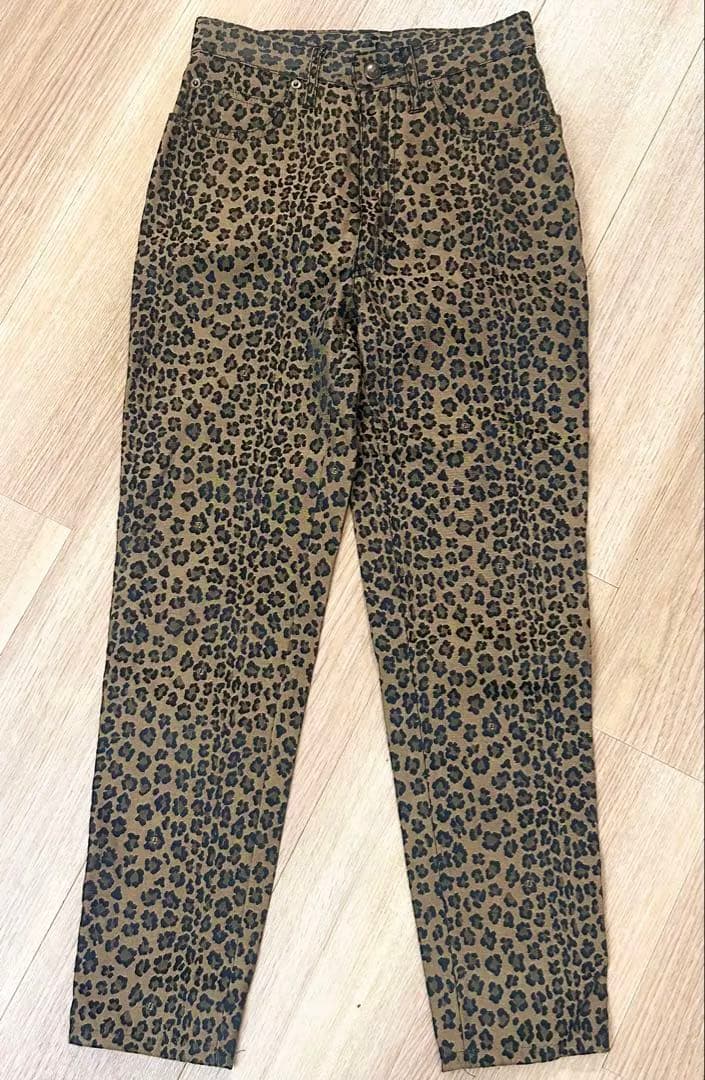 FENDI パンツ ジャガード レオパード 総柄 ロゴ ビンテージ