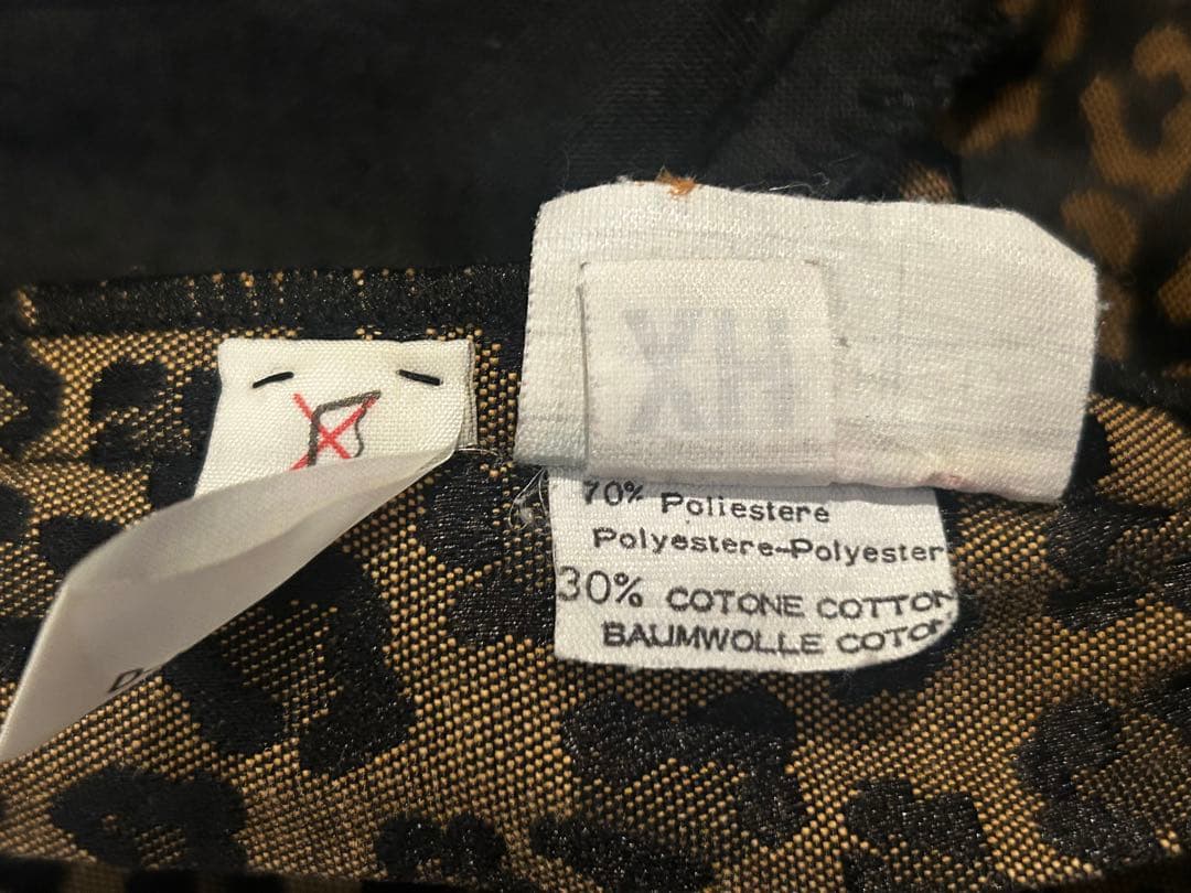 FENDI パンツ ジャガード レオパード 総柄 ロゴ ビンテージ