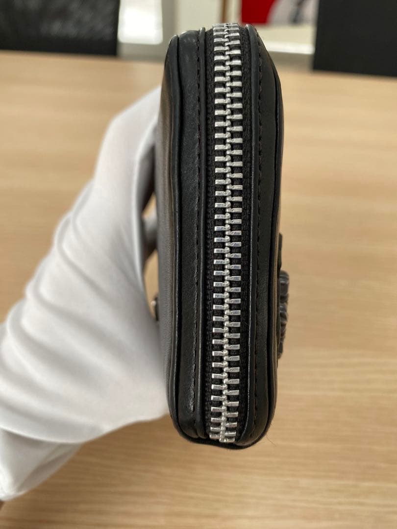 【値下げ】クロムハーツ REC F ZIP フィリグリークロス 長財布 ブラック