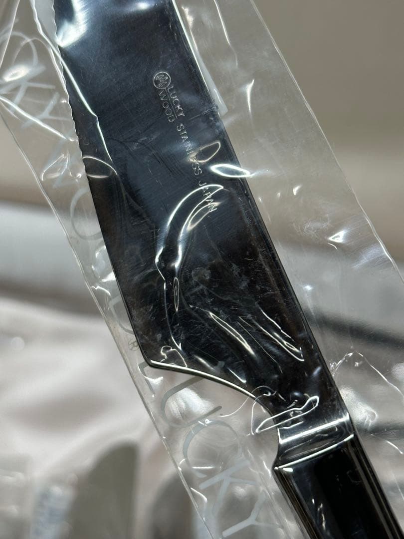 【経年保管品】LUCKY WOOD 18-12 カトラリー　26P 6種