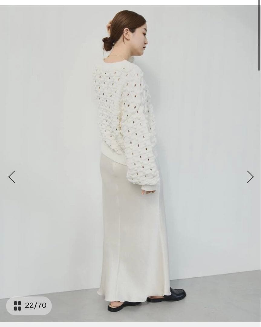 [新品・未使用] SLOB IENA ダブルサテンスカート 36