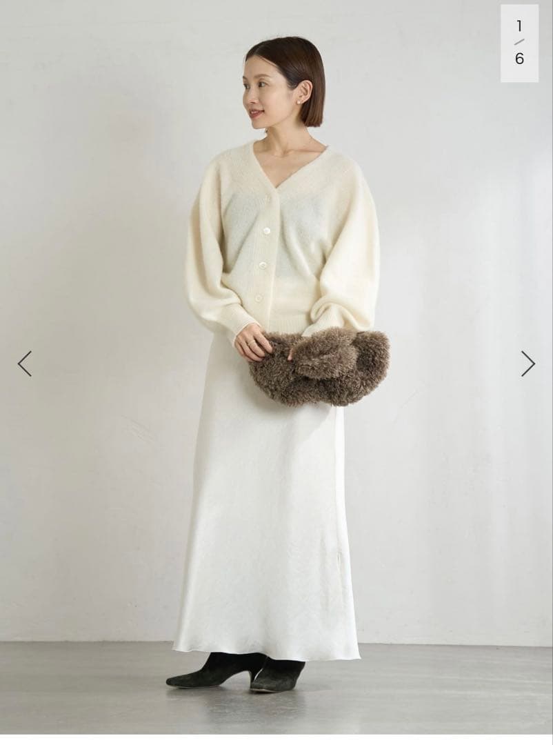 [新品・未使用] SLOB IENA ダブルサテンスカート 36