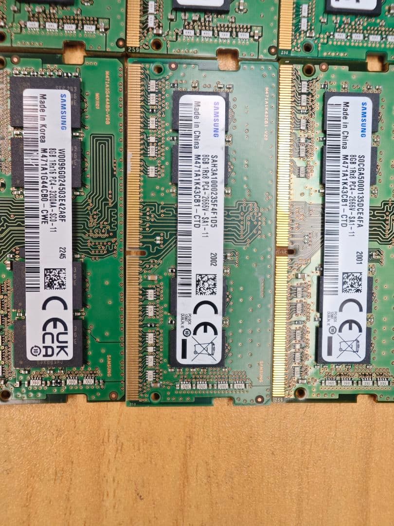 ド*ん様 8GB DDR4 メモリ6枚セット