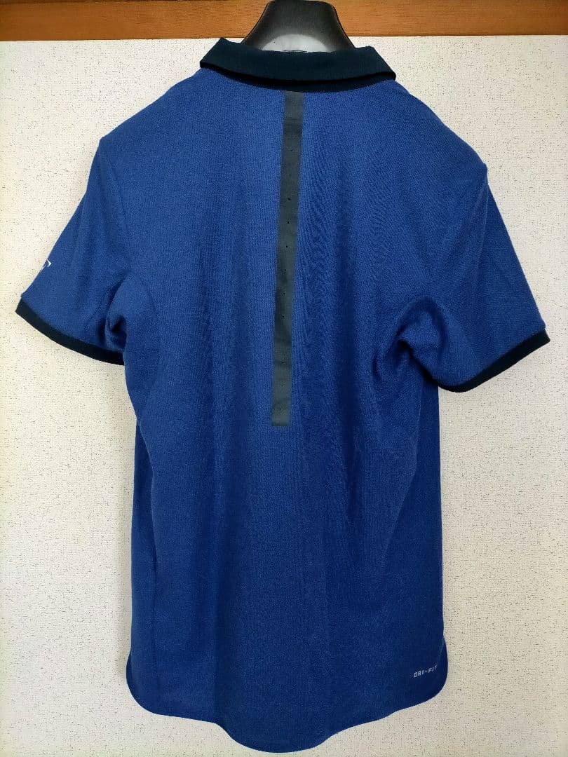 フェデラー　Nike Dri-FIT ポロシャツ M 青
