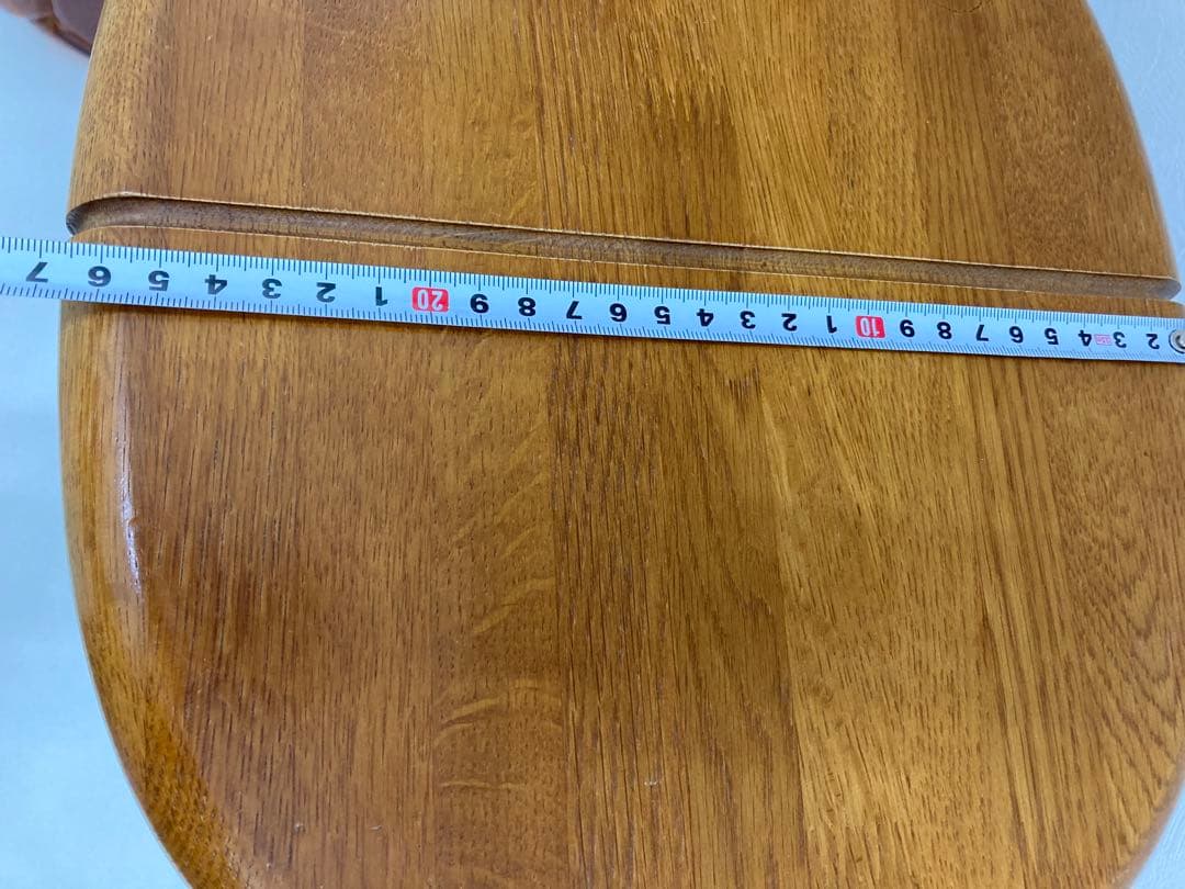 【希少】オールドカリモク 木製丸型スツール　頑丈　高級家具　日本製