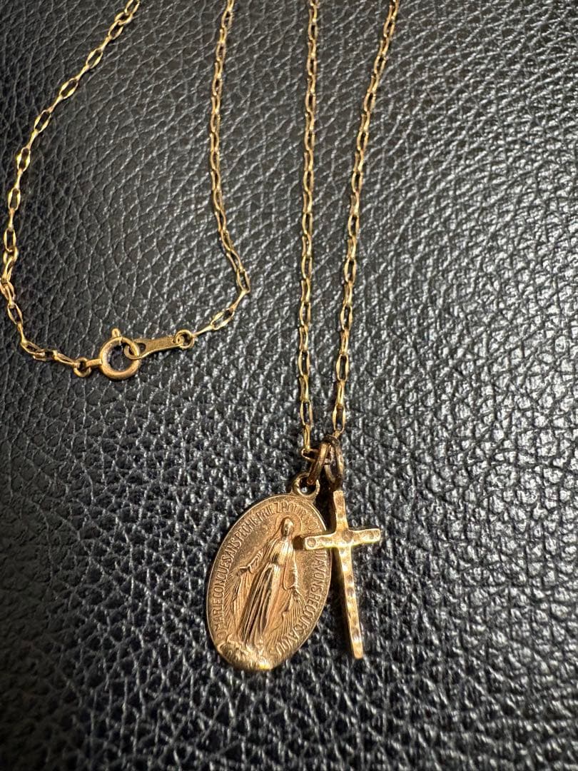 K10 メダル　クロス　ネックレスセット　　10金　DELPH