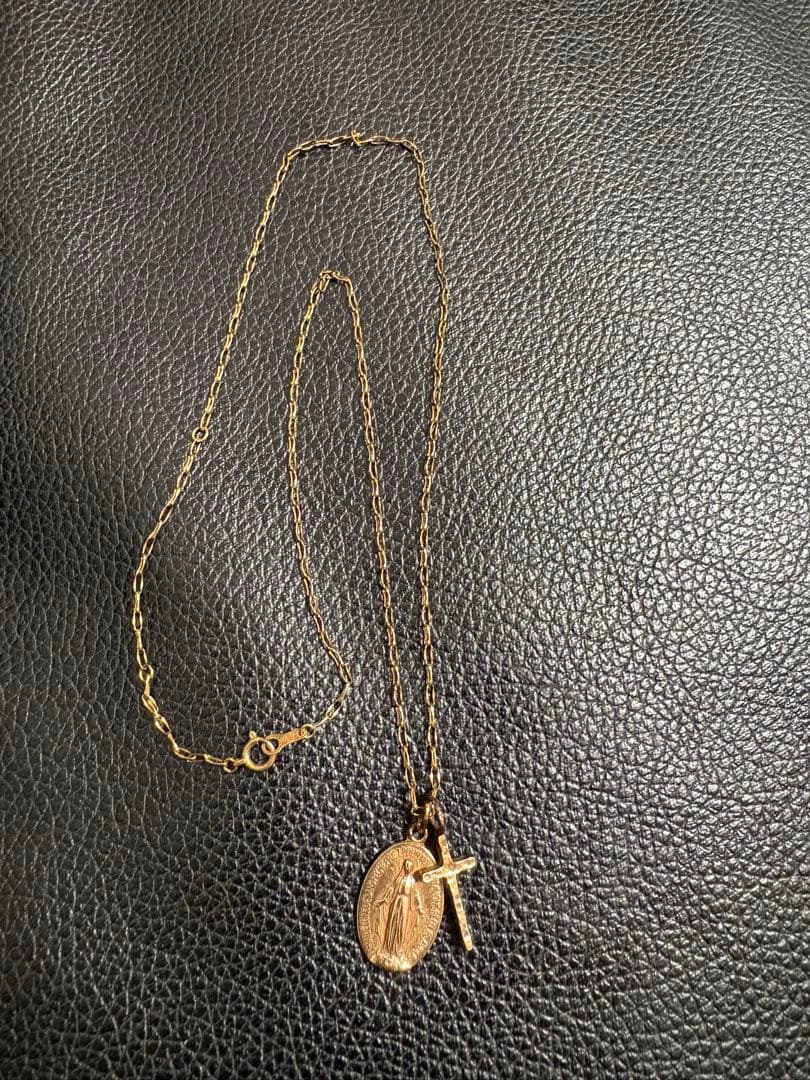 K10 メダル　クロス　ネックレスセット　　10金　DELPH