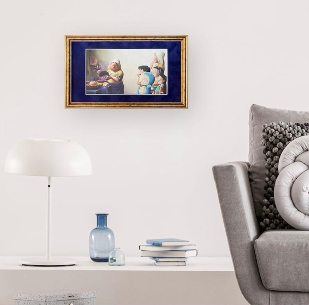 『映画ドラえもん のび太の絵世界物語』名画ジークレー版画「牛乳を注ぐ女」