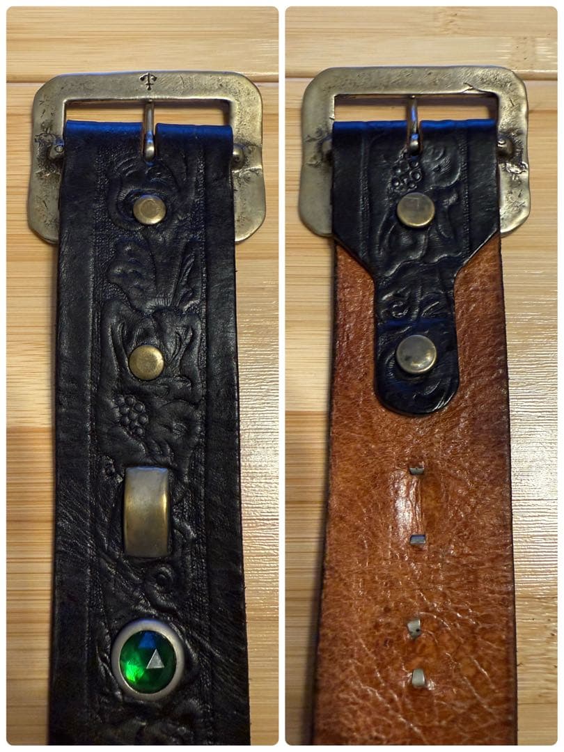 美品⭐️TENDERLOIN ×HTC×ポーター⭐️スタッズベルト⭐️ブラック⭐️32