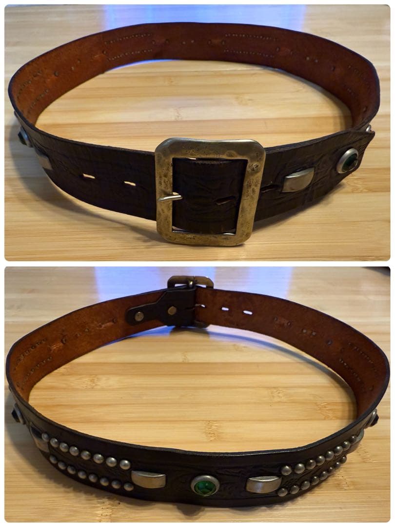 美品⭐️TENDERLOIN ×HTC×ポーター⭐️スタッズベルト⭐️ブラック⭐️32