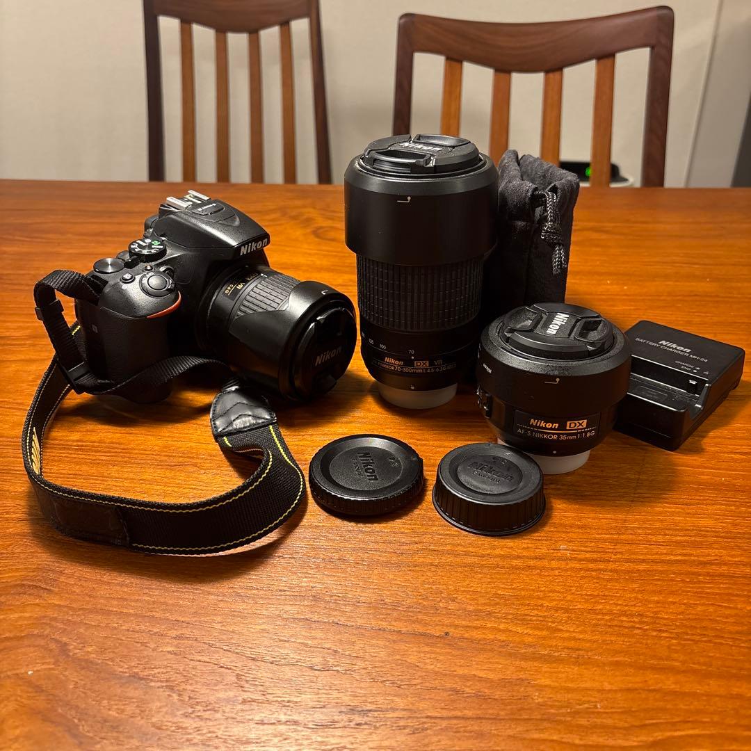 Nikon D5600ダブルズームキット+35mm f1.8 単焦点レンズ