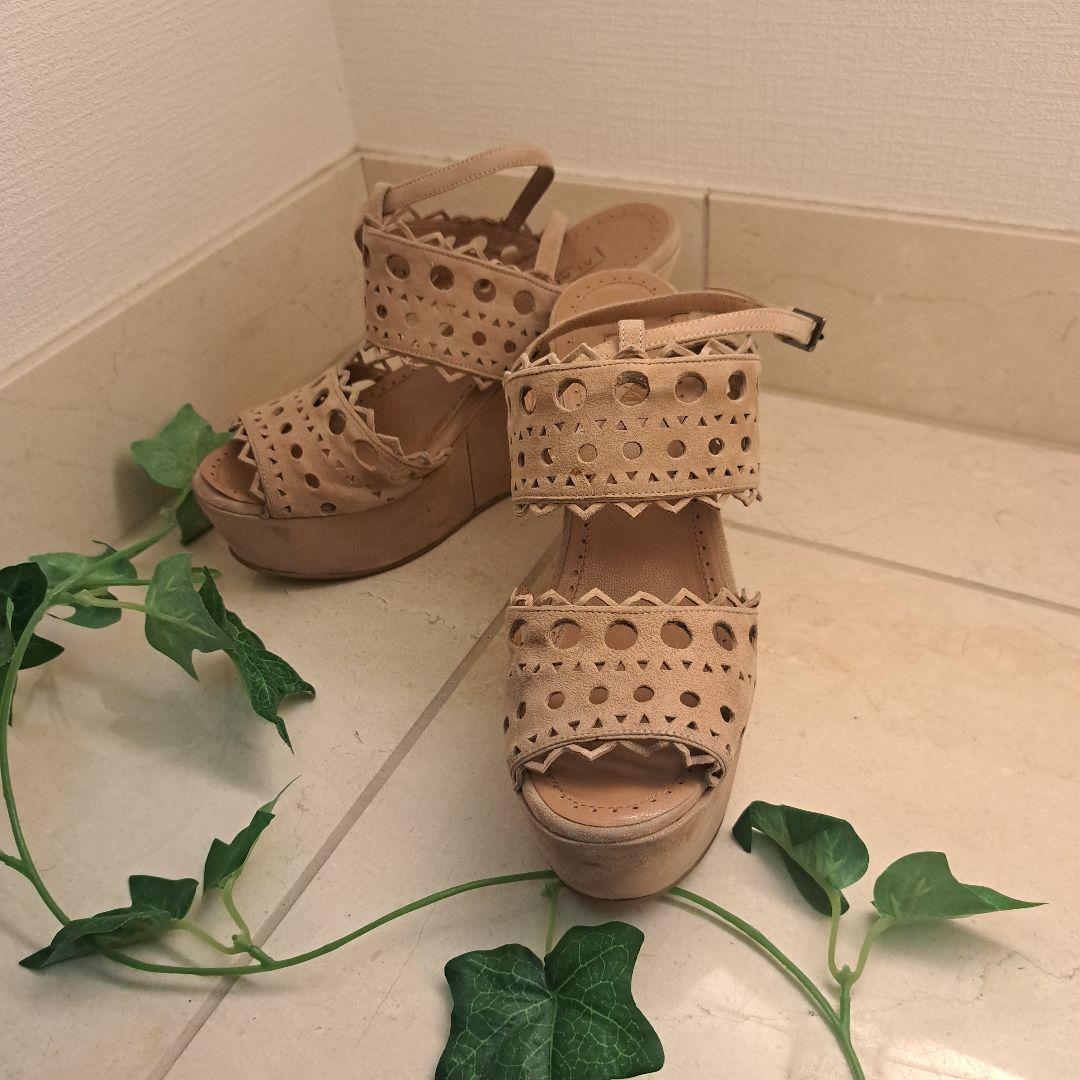 ALAIA アライア ウエッジソール サンダル 37