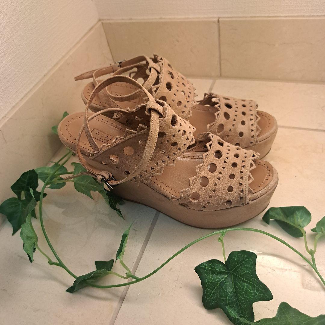 ALAIA アライア ウエッジソール サンダル 37