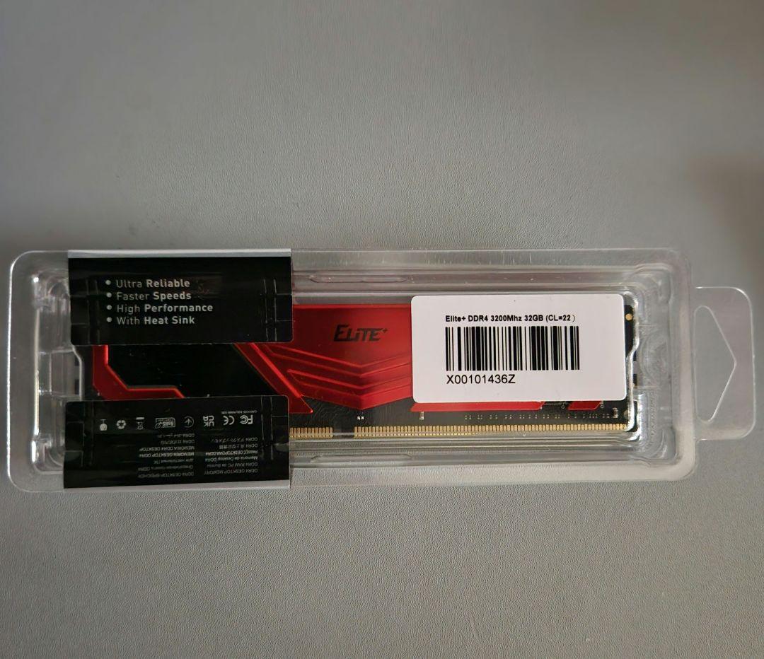 メモリー TEAMGROUP ELITE DDR4 32GB 3200MHz