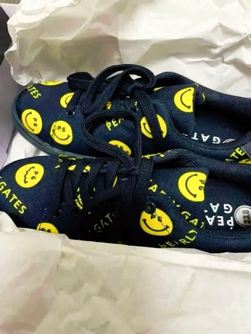 新品未使用‼️パーリーゲイツ SMILE柄★ゴルフシューズ