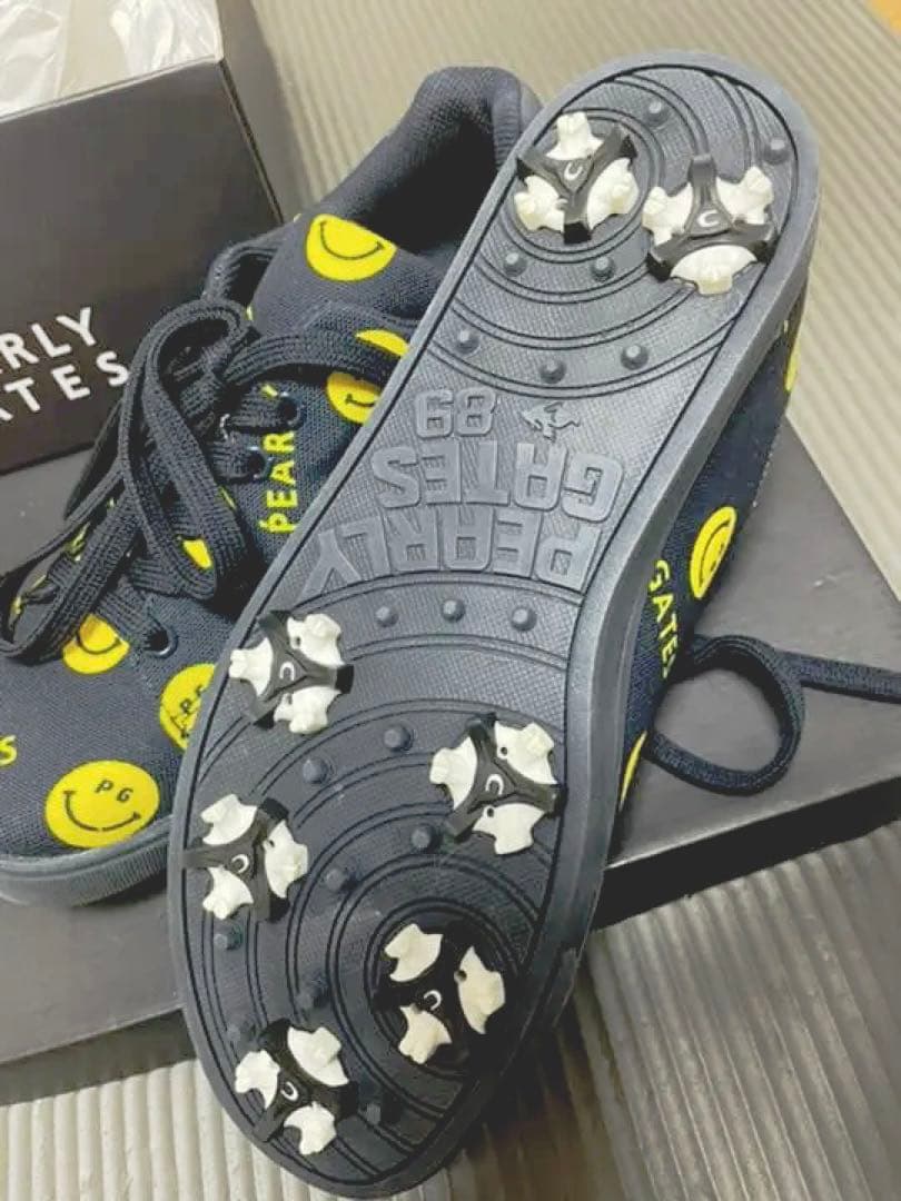 新品未使用‼️パーリーゲイツ SMILE柄★ゴルフシューズ