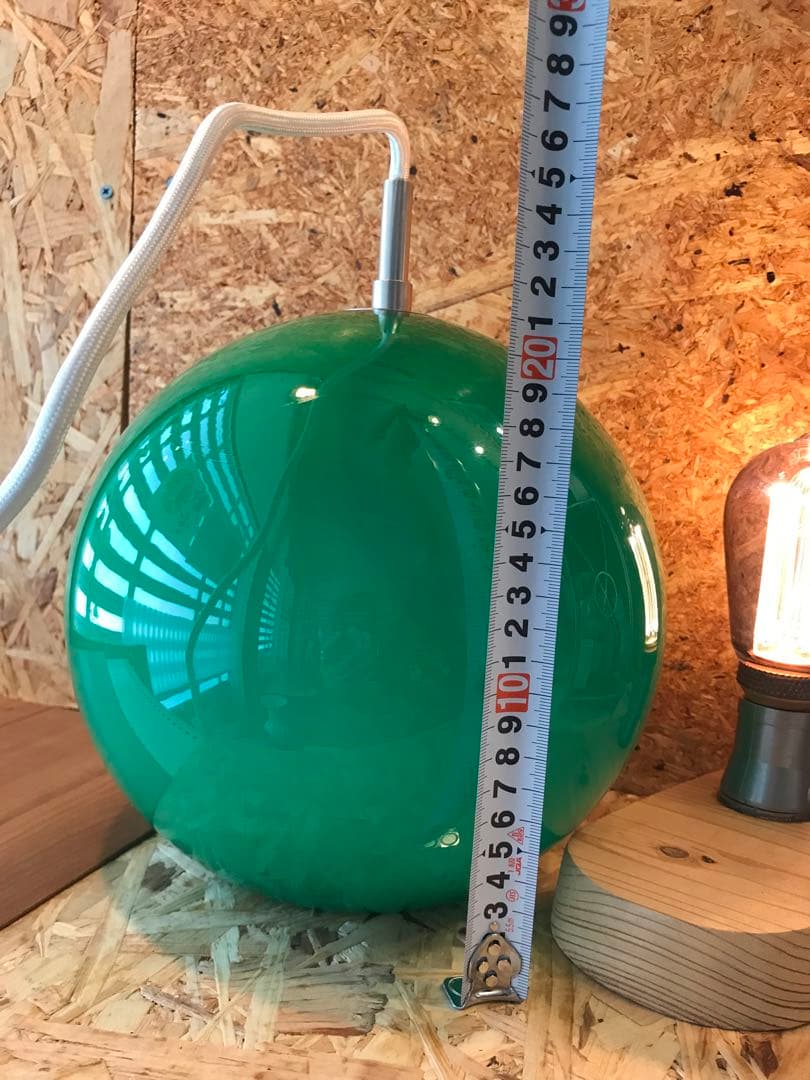 ビンテージ70’sレトロポップ スペースエイジ昭和ランプシェード硝子