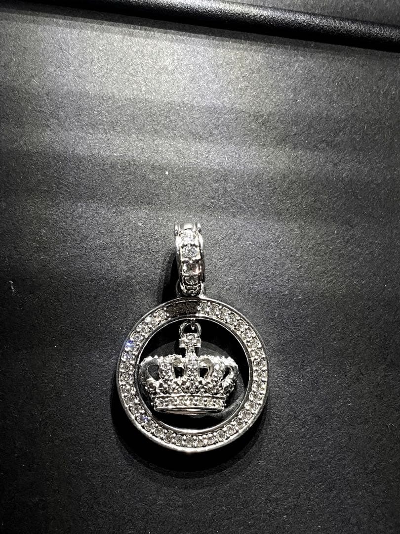 【定価9万】Justin Davisジルコニア クラウンネックレス トップ　美品