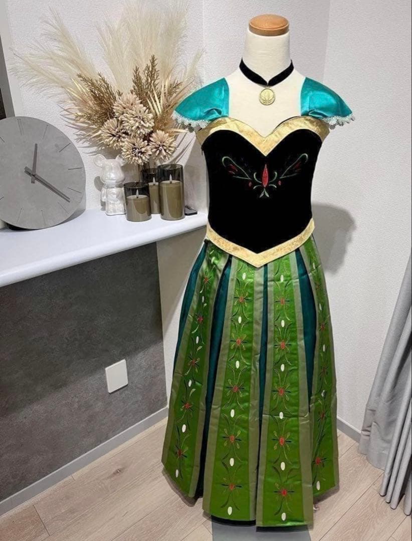 S】　アナ コスプレ アナ雪 風 大人 仮装 　衣装　ハロウィン　ディズニー