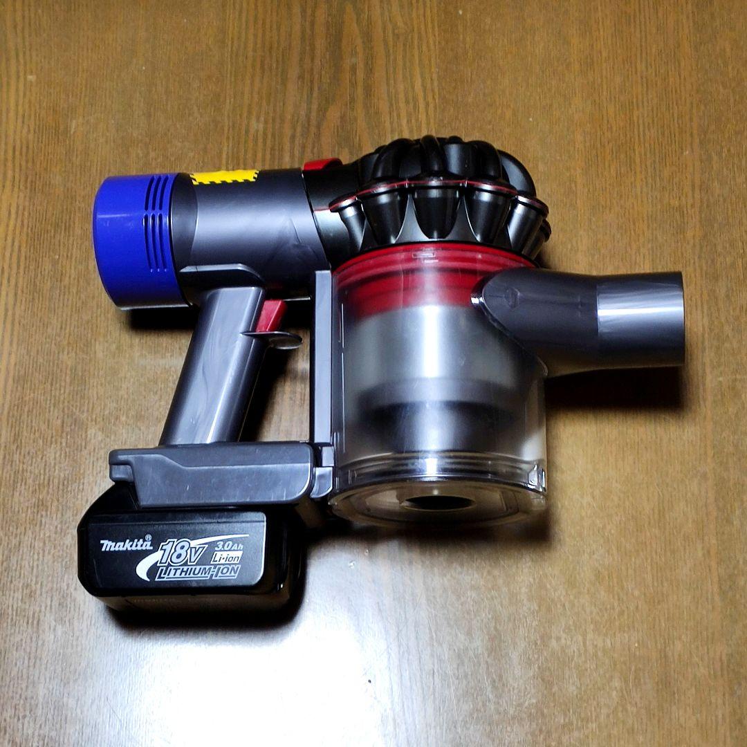 ダイソン SV11 掃除機＋マキタ18vアダプターセット完全分解清掃済み 動作品
