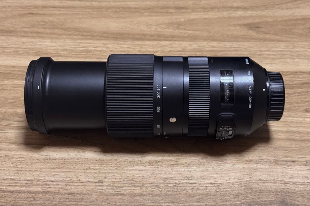 (わけあり)SIGMA 100-400mm F5-6.3 フード割れ