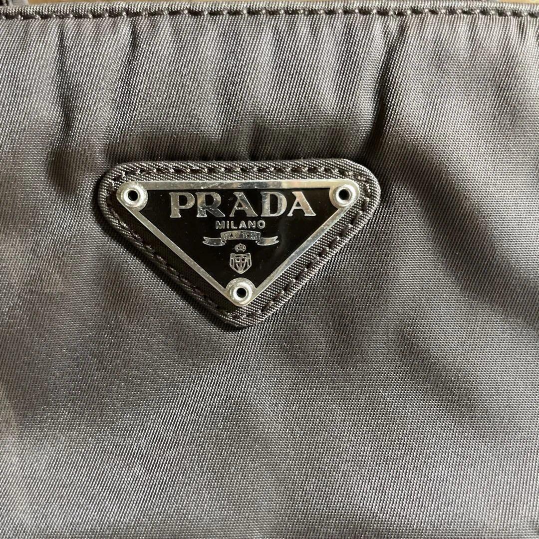 美品　PRADA ナイロントートバッグ ブラウン系 MADE IN ITALY