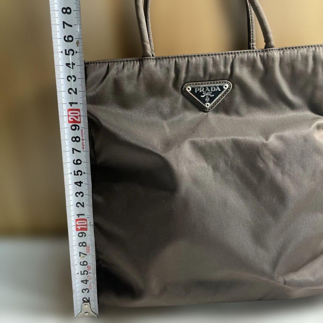 美品　PRADA ナイロントートバッグ ブラウン系 MADE IN ITALY