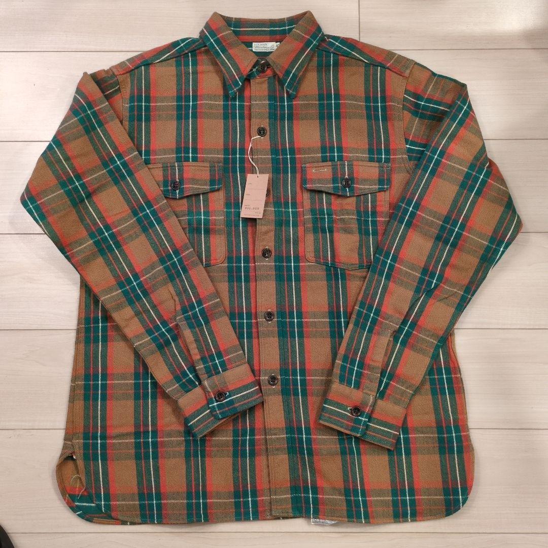 warehouse/DUCK DIGGER チェック柄ネルシャツ 42