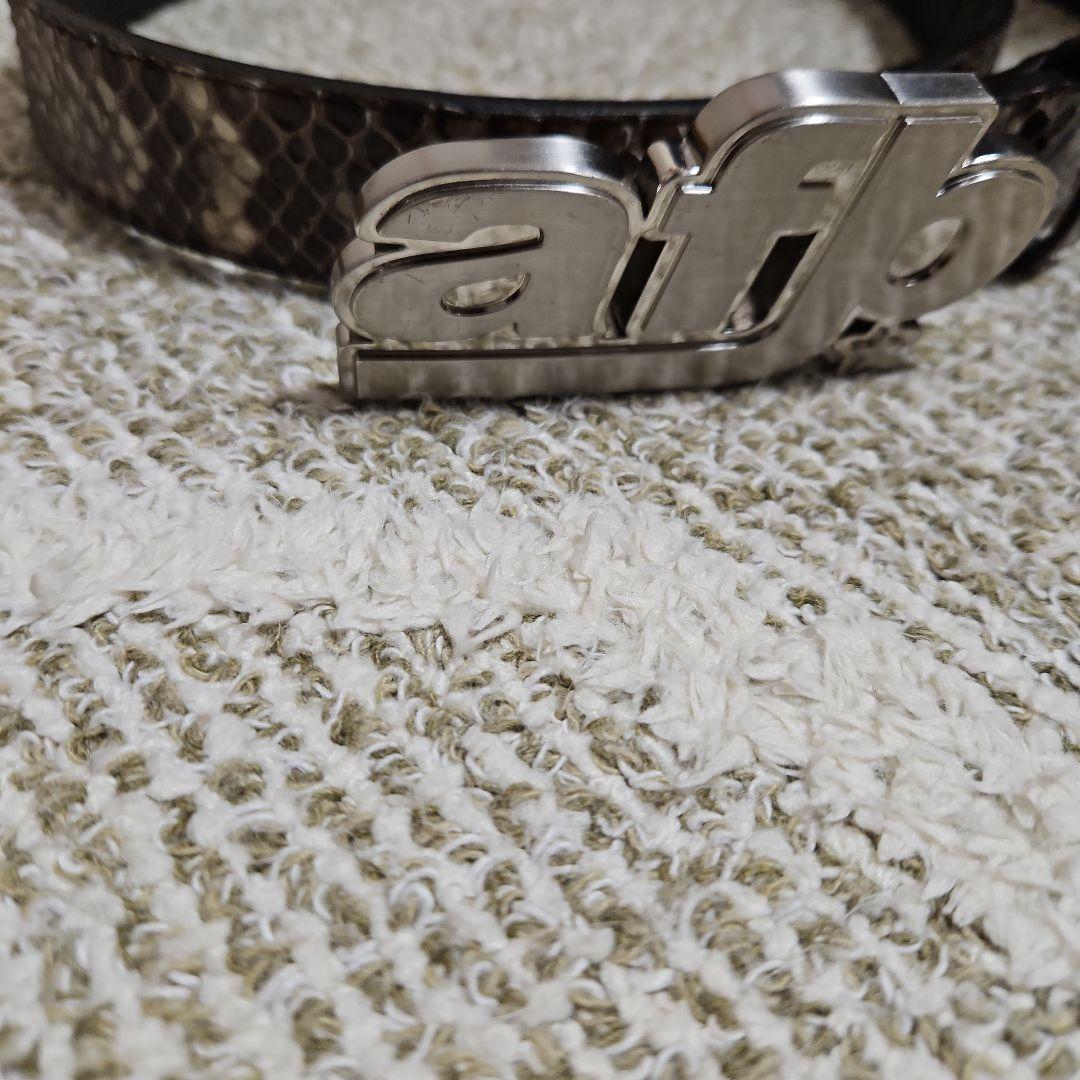 afp ヘビ皮 ベルト完売品