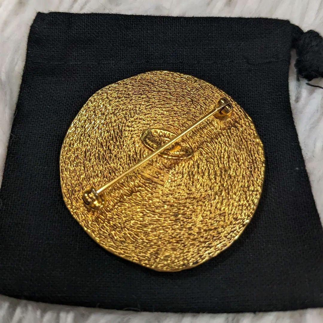 【箱・袋付き】美品　CHANEL　シャネル　ゴールドブローチ　アクセサリー