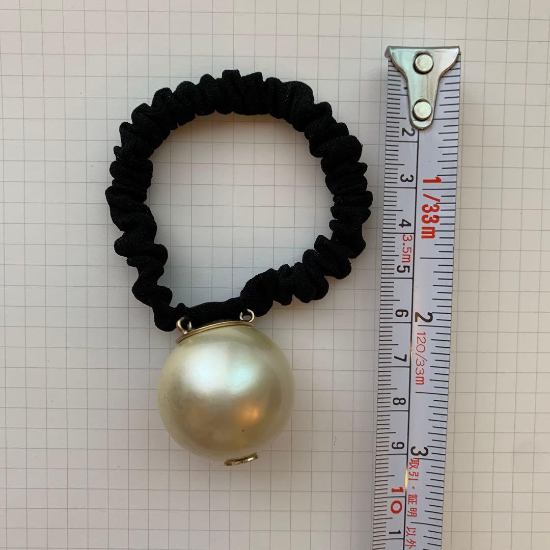 Chanel シャネルヘアアクセサリービッグパールシュシュ最終価格