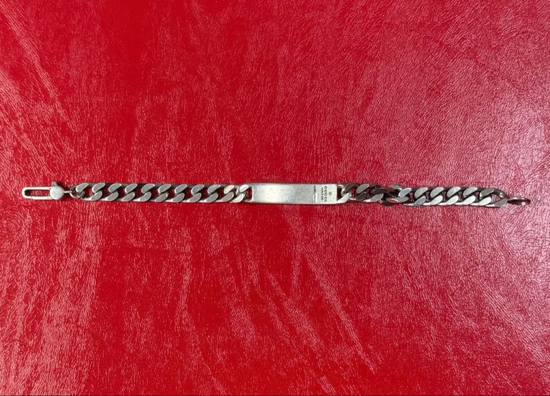 ふ*け様 GUCCI グッチ シルバー ゴースト チェーンブレスレット 925刻