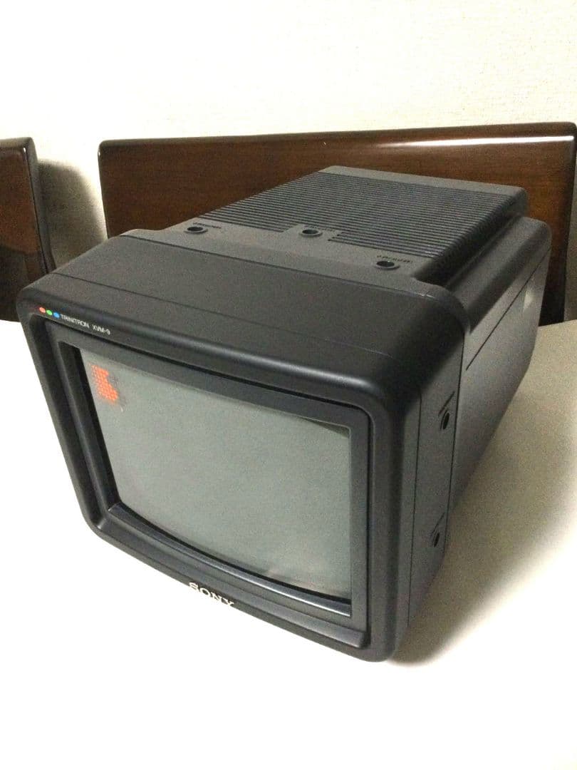 【希少】　昭和レトロ SONYブラウン管カラーモニター XVM-9 車載用