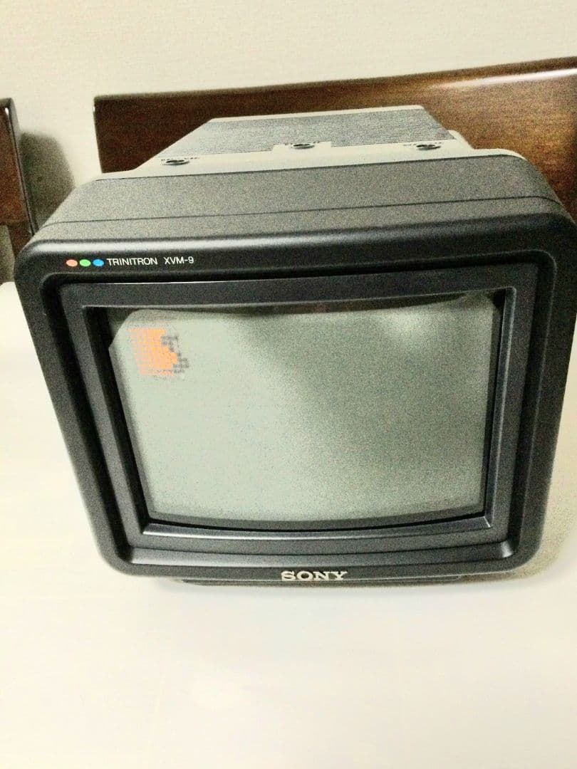 【希少】　昭和レトロ SONYブラウン管カラーモニター XVM-9 車載用